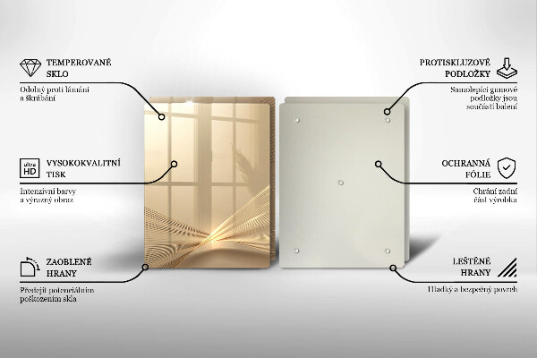 Glas Herdabdeckplatte Moderne Abstraktion