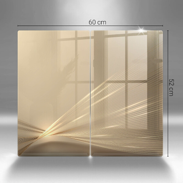 Glas Herdabdeckplatte Moderne Abstraktion
