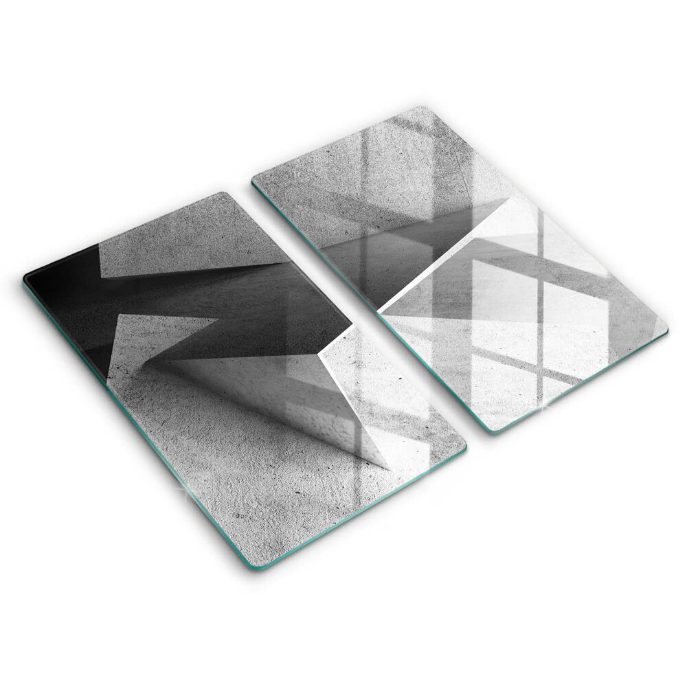 Glas Herdabdeckplatte Konkrete Abstraktion