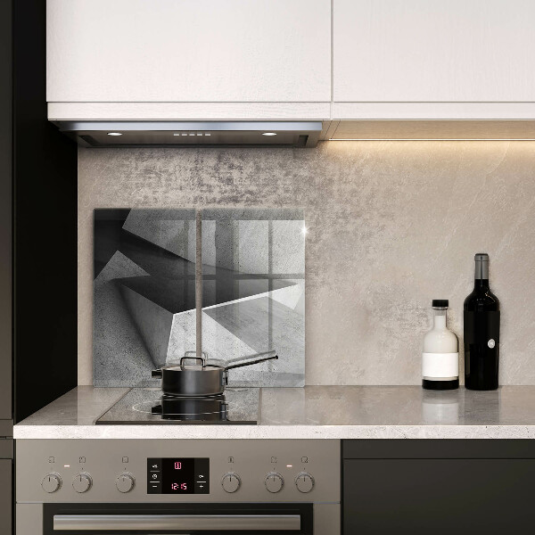 Glas Herdabdeckplatte Konkrete Abstraktion