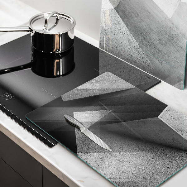 Glas Herdabdeckplatte Konkrete Abstraktion