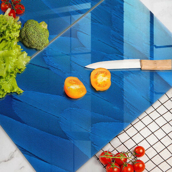 Glas Herdabdeckplatte Vogelfedern