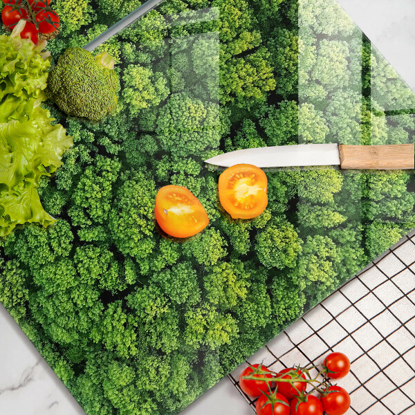 Glas Herdabdeckplatte Naturmoospflanze