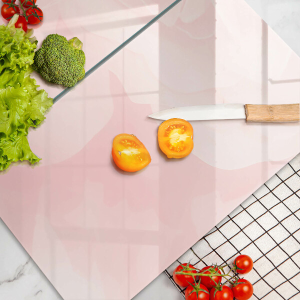 Glas Herdabdeckplatte Pastellrosen-Hintergrund