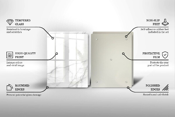 Glas Herdabdeckplatte Marmorsteinhintergrund