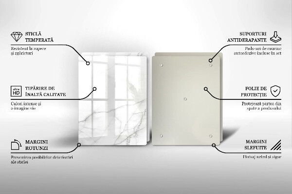 Glas Herdabdeckplatte Marmorsteinhintergrund