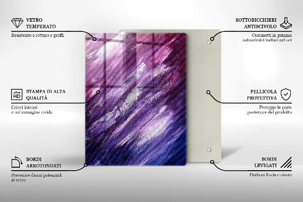 Glas Herdabdeckplatte Graue Farbe