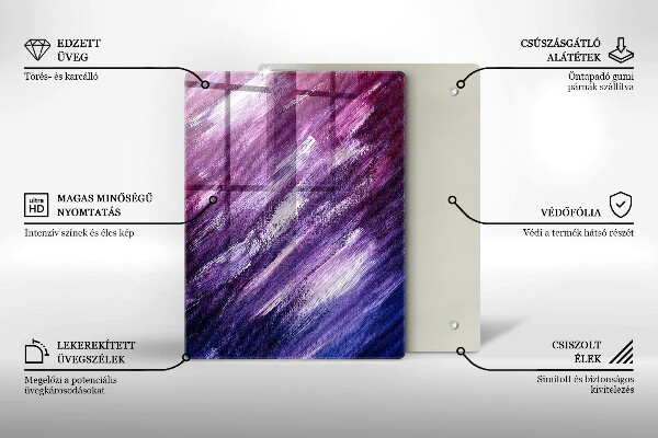 Glas Herdabdeckplatte Graue Farbe