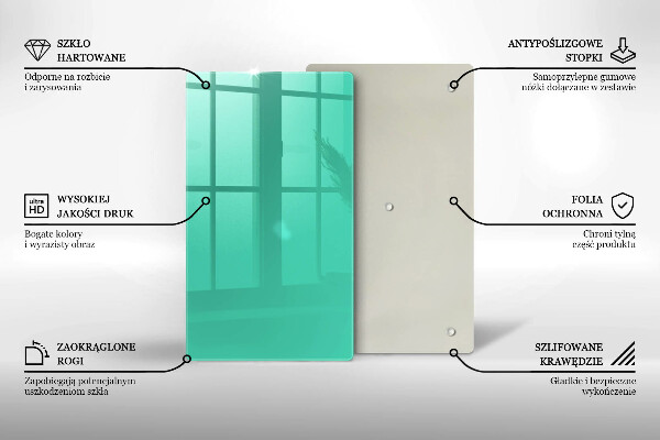 Glas Herdabdeckplatte Grüne Farbe