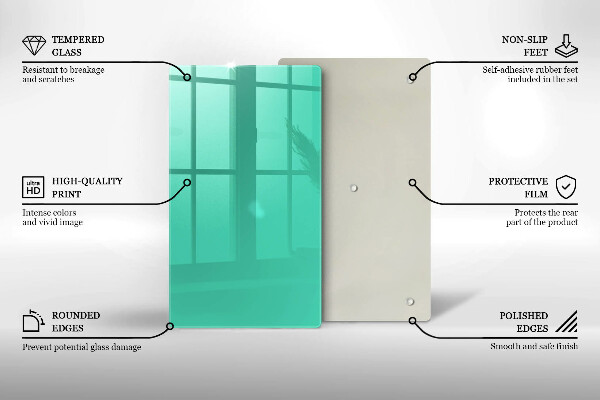 Glas Herdabdeckplatte Grüne Farbe