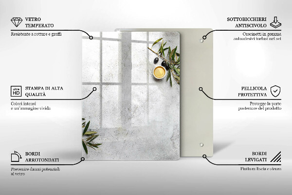 Glas Herdabdeckplatte Grüne Farbe