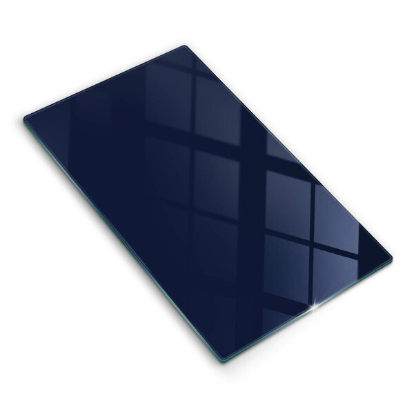 Glas Herdabdeckplatte Navy blau