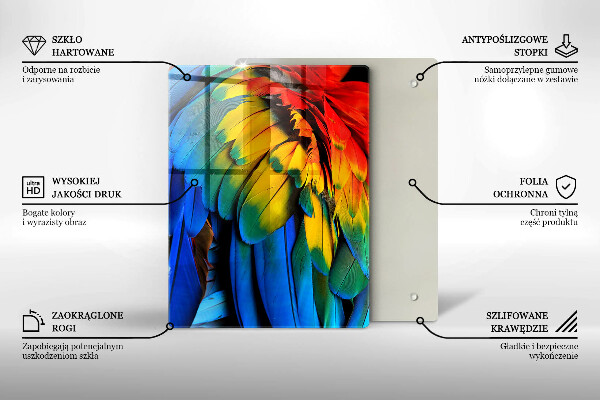 Glas Herdabdeckplatte Navy blau