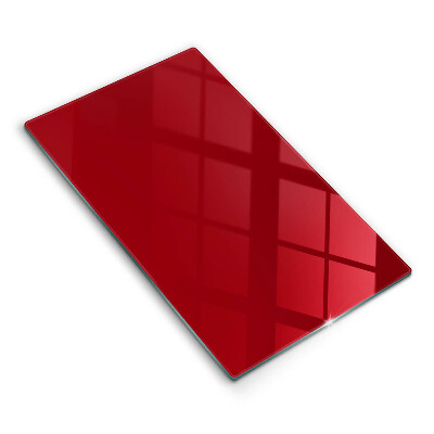 Glas Herdabdeckplatte rote Farbe