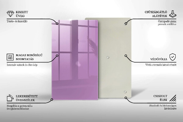 Glas Herdabdeckplatte Violette Farbe