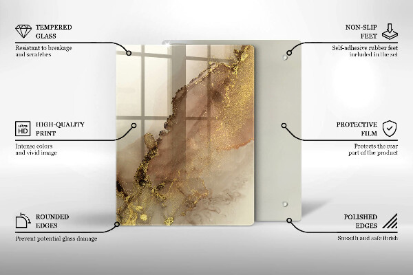 Glas Herdabdeckplatte Violette Farbe