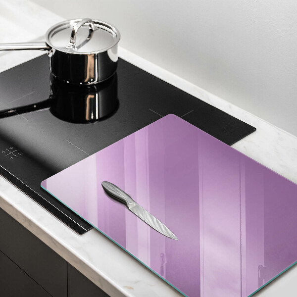 Glas Herdabdeckplatte Violette Farbe