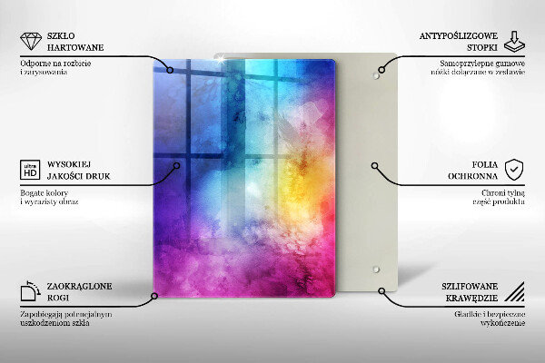 Glas Herdabdeckplatte Pinke Farbe