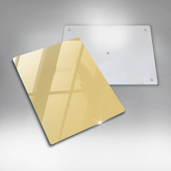 Glas Herdabdeckplatte Gelb