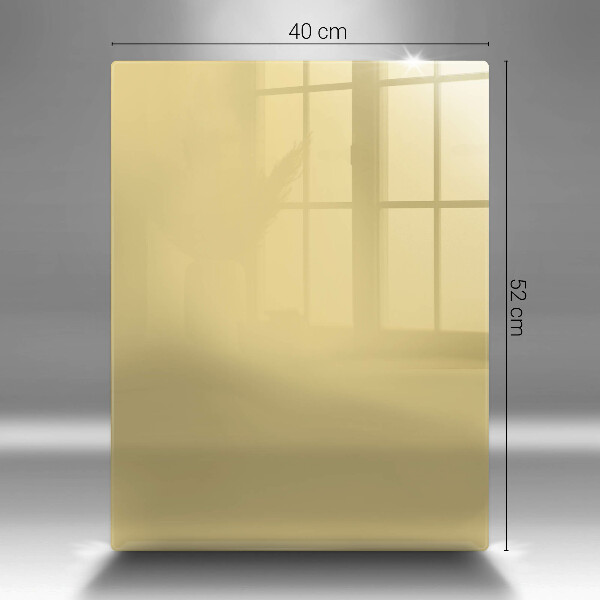 Glas Herdabdeckplatte Gelb