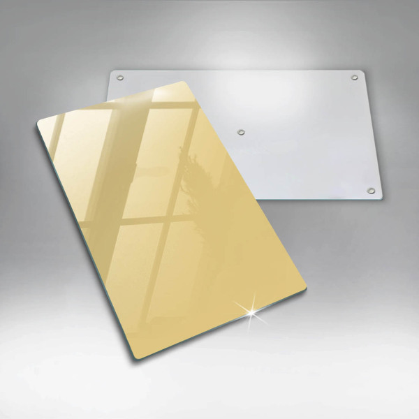 Glas Herdabdeckplatte Gelb