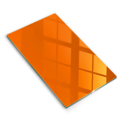 Glas Herdabdeckplatte orange Farbe