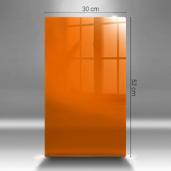 Glas Herdabdeckplatte orange Farbe