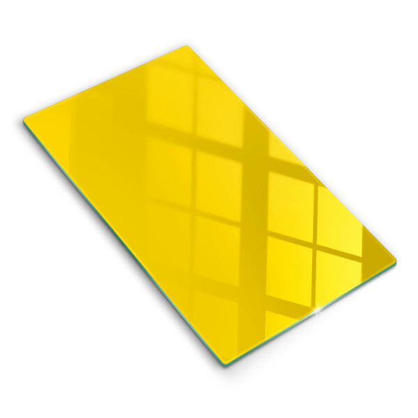 Glas Herdabdeckplatte Gelb