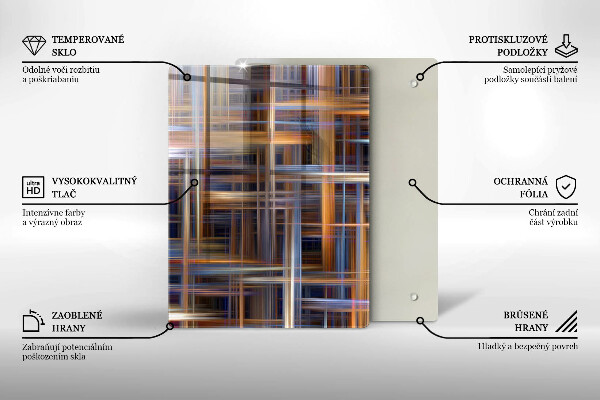 Glas Herdabdeckplatte Gelb
