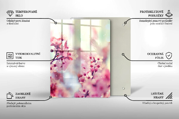 Glas Herdabdeckplatte Dunkles Holzbrett