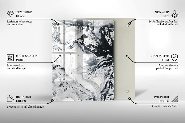 Glas Herdabdeckplatte Zitronenfrucht