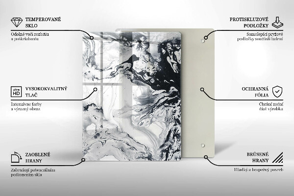 Glas Herdabdeckplatte Zitronenfrucht