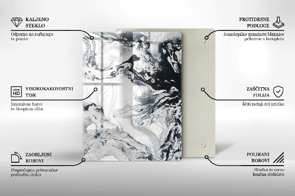 Glas Herdabdeckplatte Zitronenfrucht