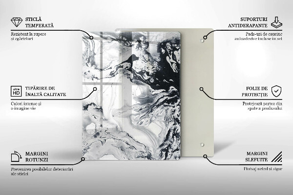 Glas Herdabdeckplatte Zitronenfrucht