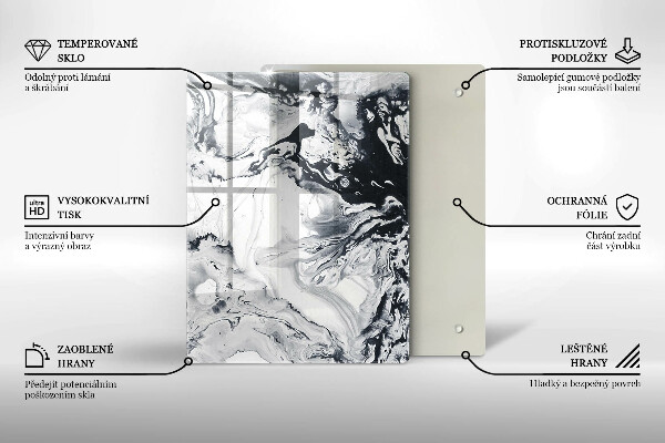 Glas Herdabdeckplatte Zitronenfrucht