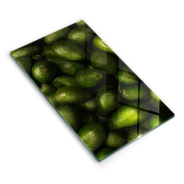 Glas Herdabdeckplatte Avocadofrucht