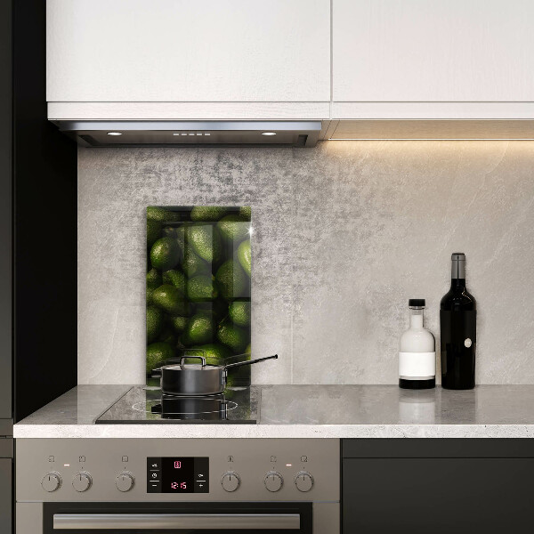 Glas Herdabdeckplatte Avocadofrucht