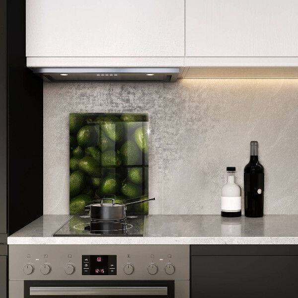 Glas Herdabdeckplatte Avocadofrucht