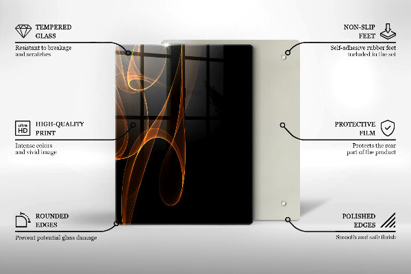 Glas Herdabdeckplatte Grünes Gemüse