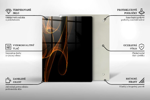 Glas Herdabdeckplatte Grünes Gemüse