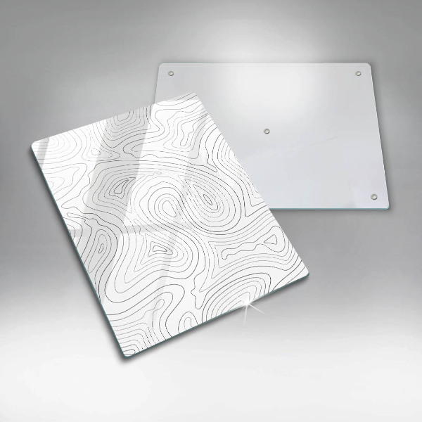 Glas Ceranfeldabdeckung Spritzschutz Abstrakte Formen