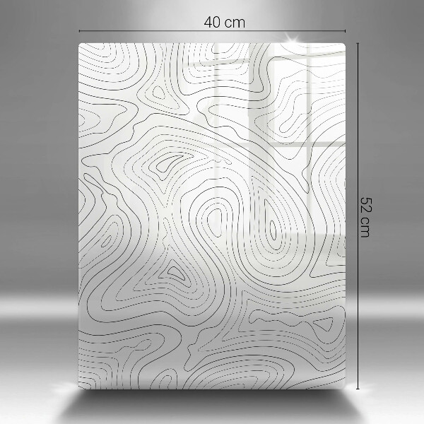 Glas Ceranfeldabdeckung Spritzschutz Abstrakte Formen