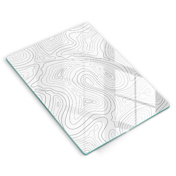 Glas Ceranfeldabdeckung Spritzschutz Abstrakte Formen