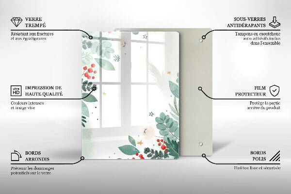 Glas Ceranfeldabdeckung Spritzschutz Abstrakte Formen