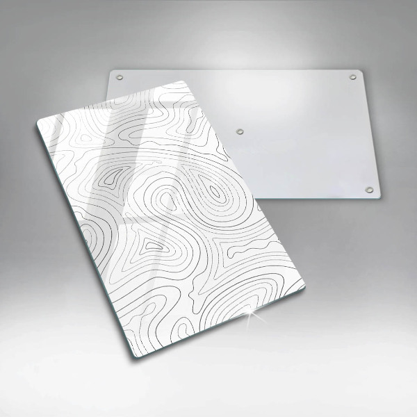 Glas Ceranfeldabdeckung Spritzschutz Abstrakte Formen