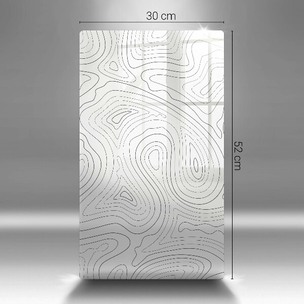 Glas Ceranfeldabdeckung Spritzschutz Abstrakte Formen