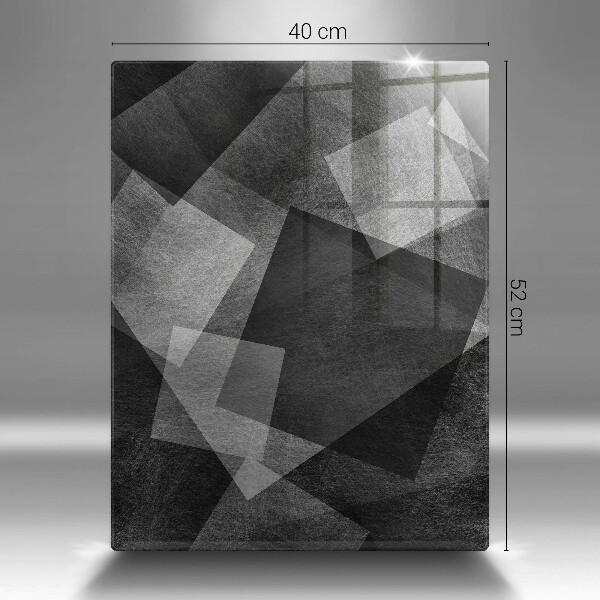 Glas Herdabdeckplatte Geometrische Abstraktion
