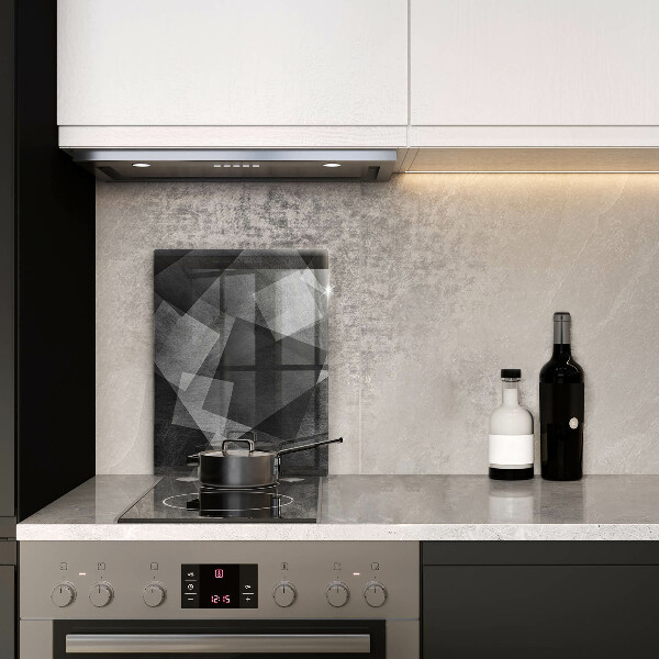 Glas Herdabdeckplatte Geometrische Abstraktion