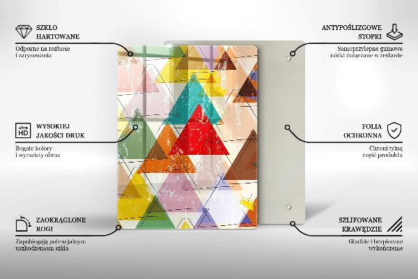 Glas Herdabdeckplatte Bunter Himmel