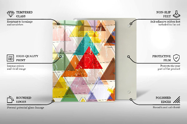 Glas Herdabdeckplatte Bunter Himmel